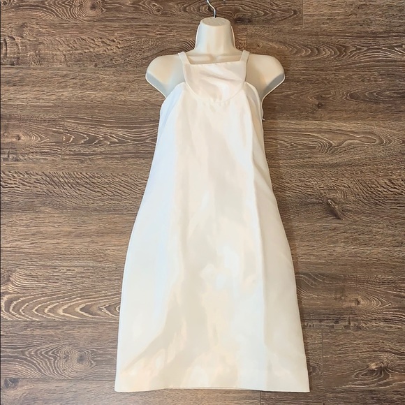 jil sander white dress